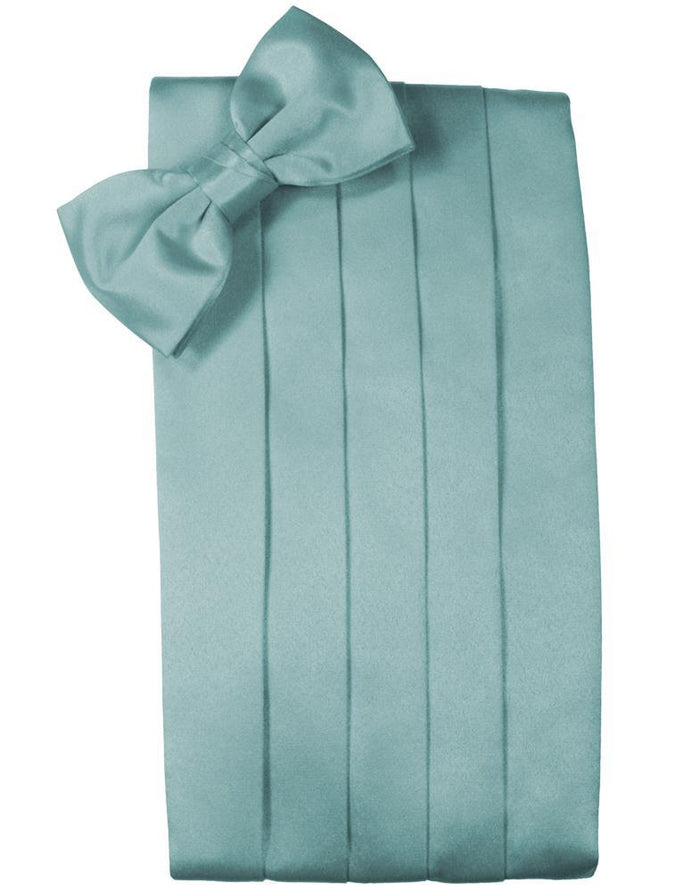 Mist Luxury Satin Cummerbund Cardi