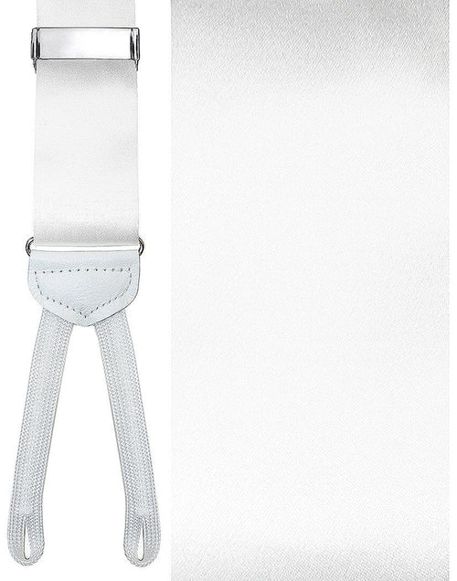 Modena White Suspenders by Cardi