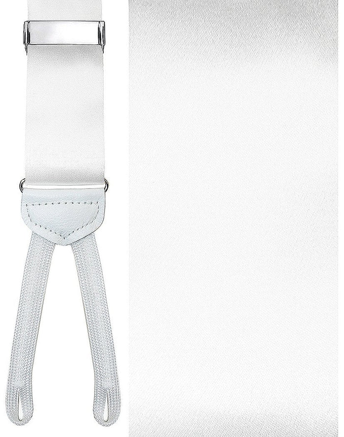 Modena White Suspenders by Cardi
