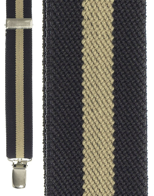 Navy Khaki Navy Winston Suspenders by Cardi