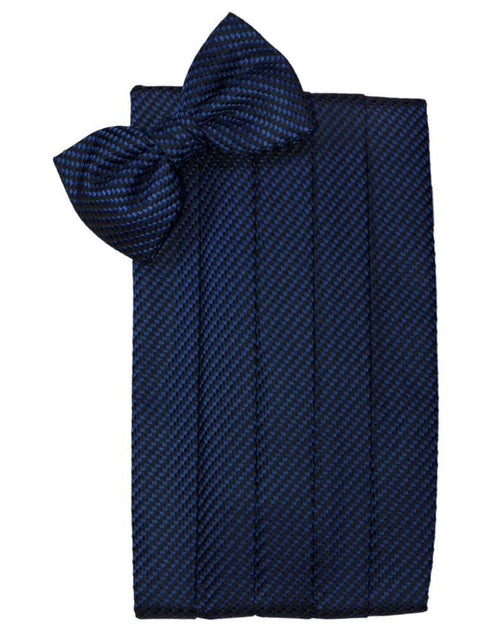 Navy Venetian Cummerbund Cardi