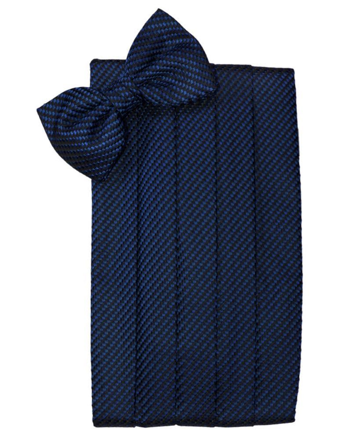 Navy Venetian Cummerbund Cardi