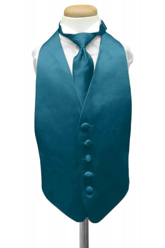 Oasis Luxury Satin Kids Tuxedo Vest Cardi