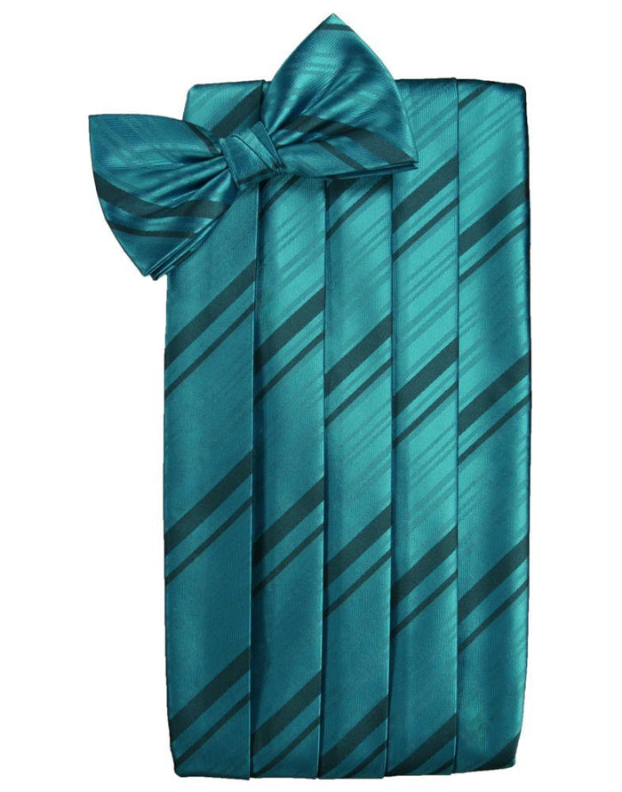 Oasis Striped Satin Cummerbund Cardi