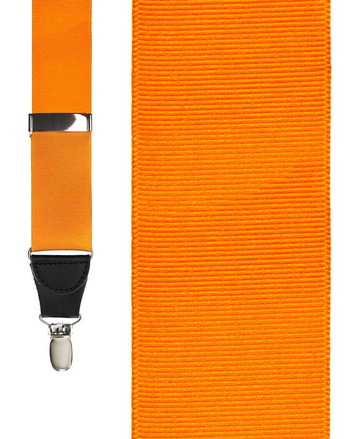 Orange Grosgraine Ribbon Suspenders Cardi