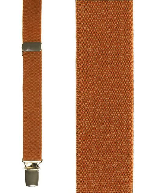 Orange Oxford Suspenders Cardi
