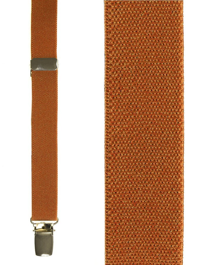 Orange Oxford Suspenders Cardi