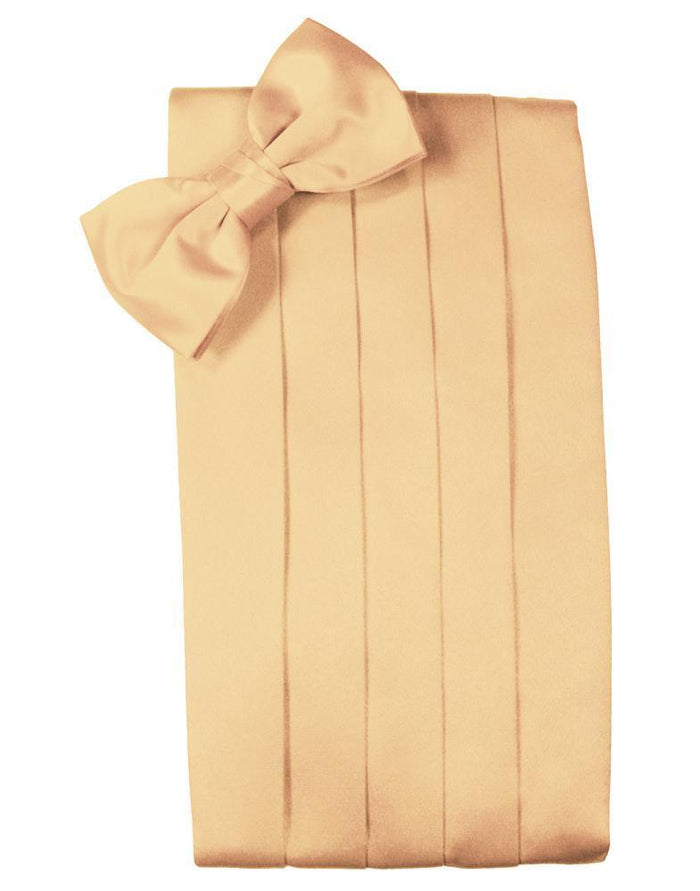 Peach Luxury Kids Satin Cummerbund Cardi