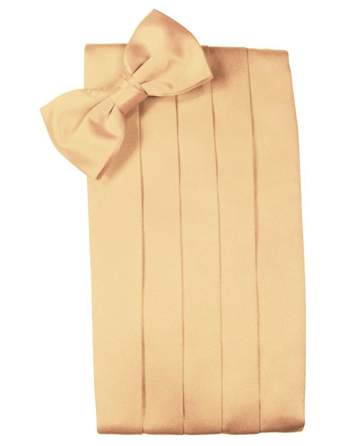 Peach Luxury Satin Cummerbund Cardi