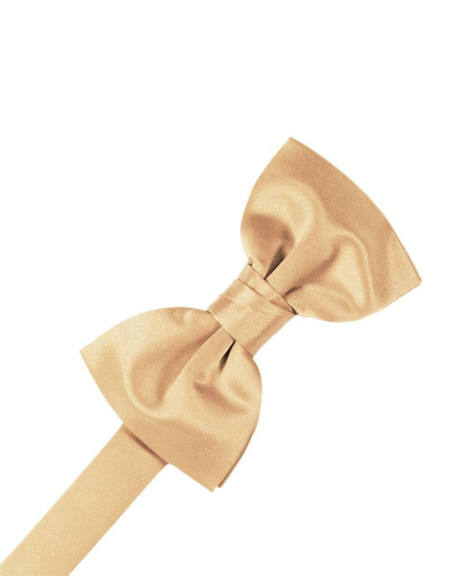 Peach Luxury Satin Kids Bow Tie by Cardi