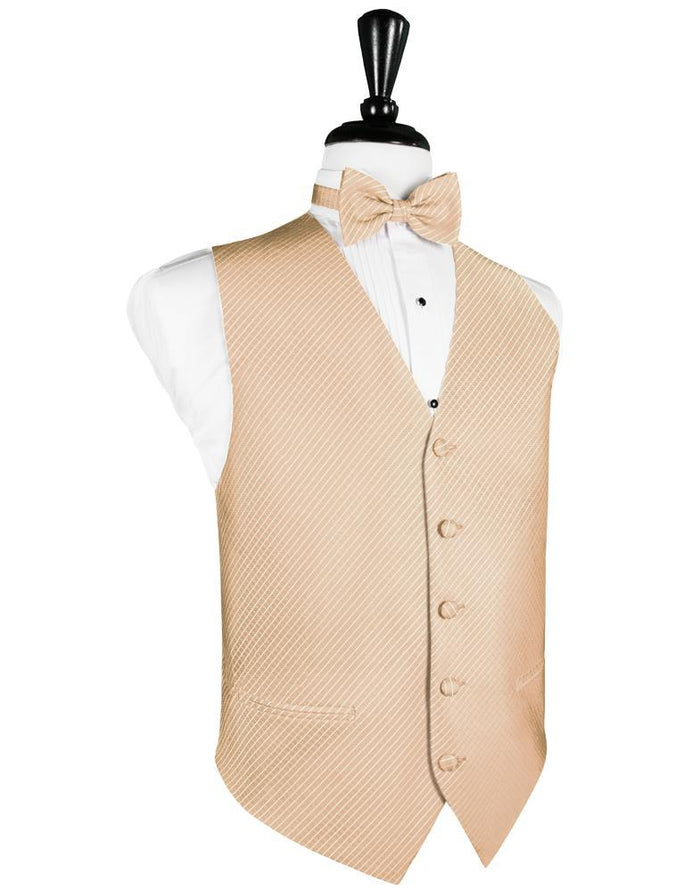 Peach Palermo Tuxedo Vest Cardi