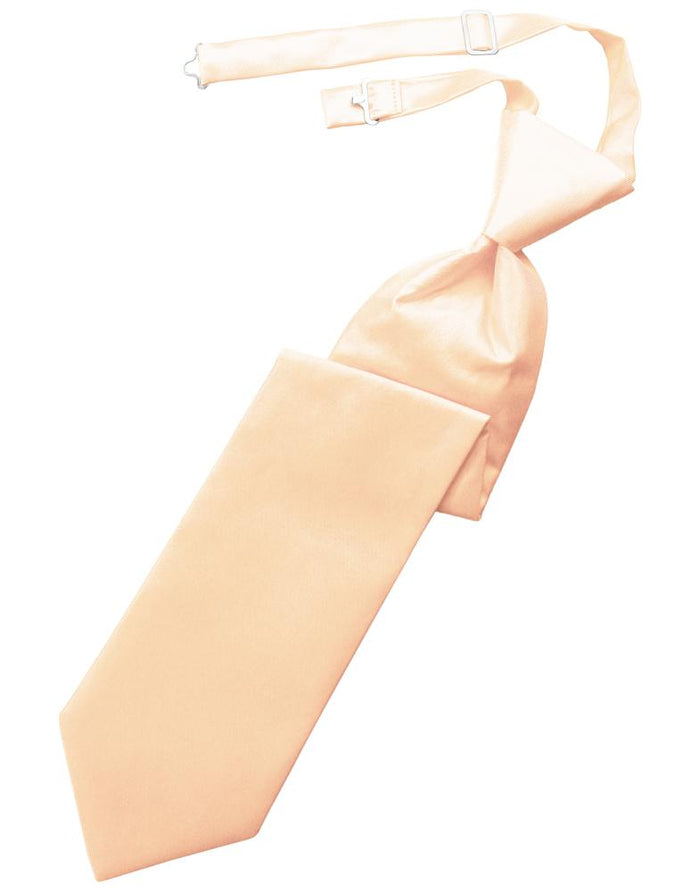 Peach Solid Twill Windsor Tie by Cardi
