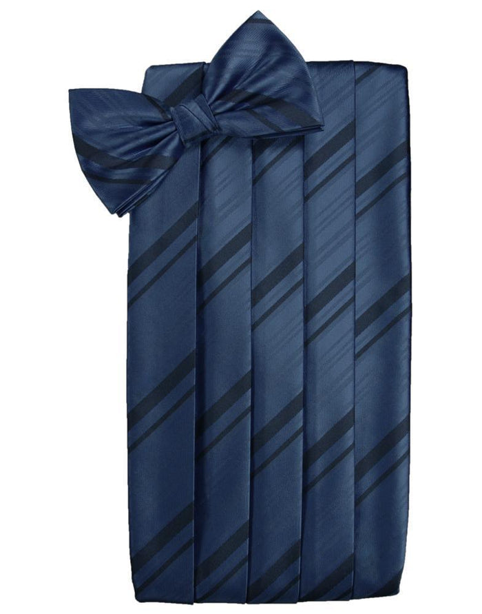 Peacock Kids Striped Satin Cummerbund by Cardi