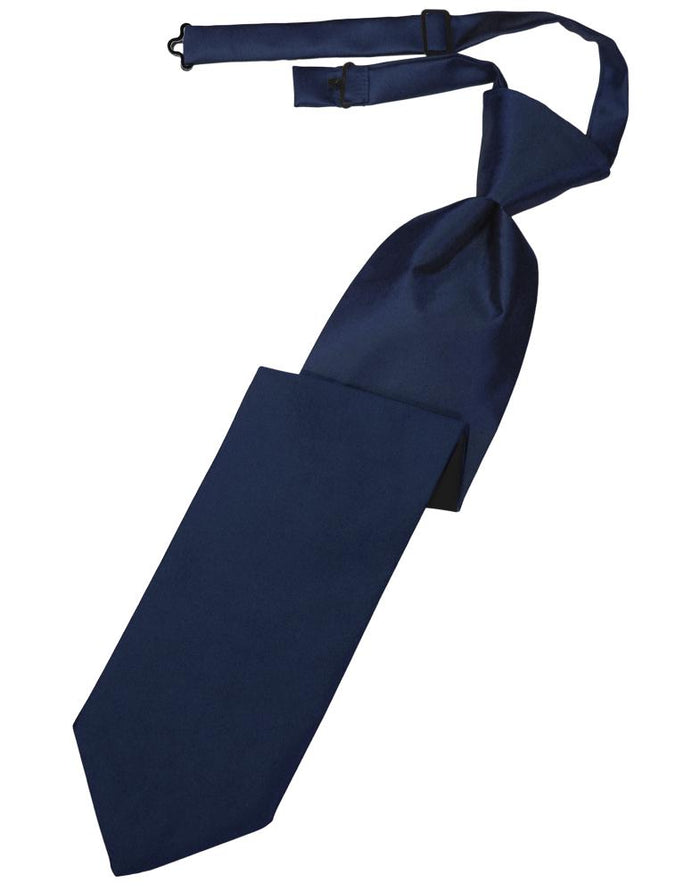 Peacock Luxury Satin Kids Necktie Cardi