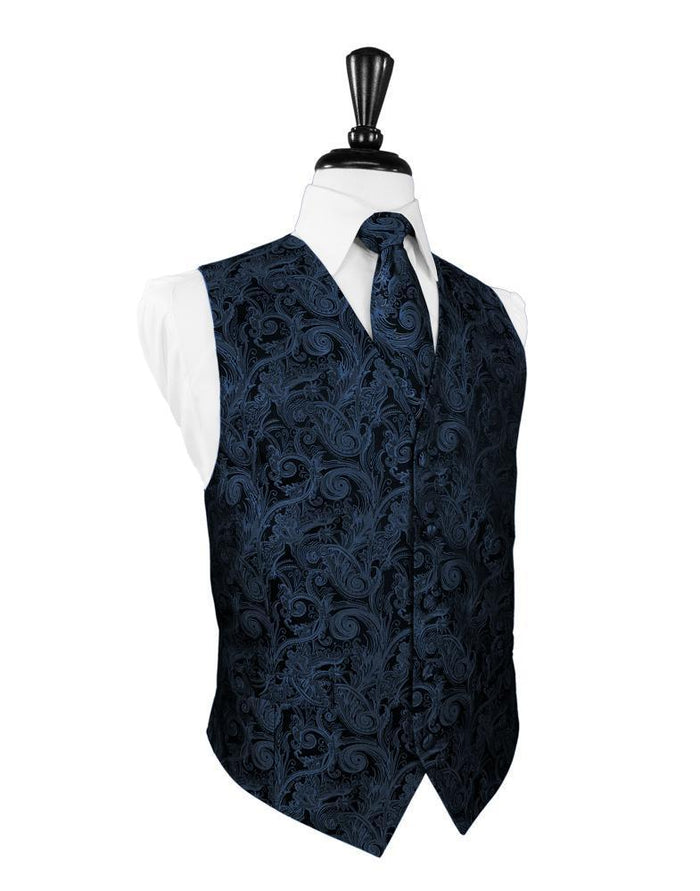 Peacock Tapestry Tuxedo Vest by Cardi