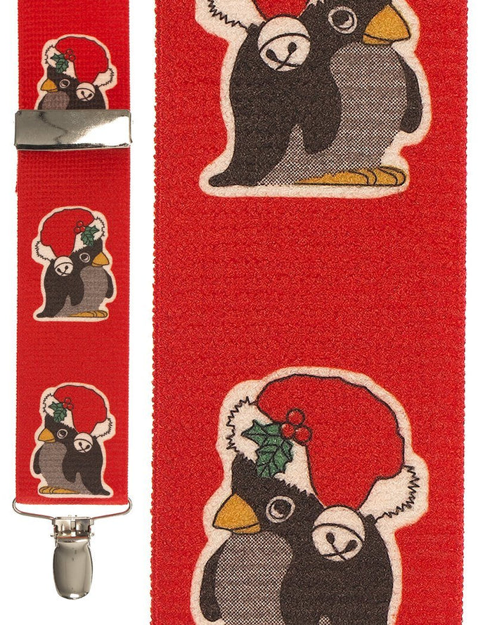 Penguin Red Suspenders Cardi