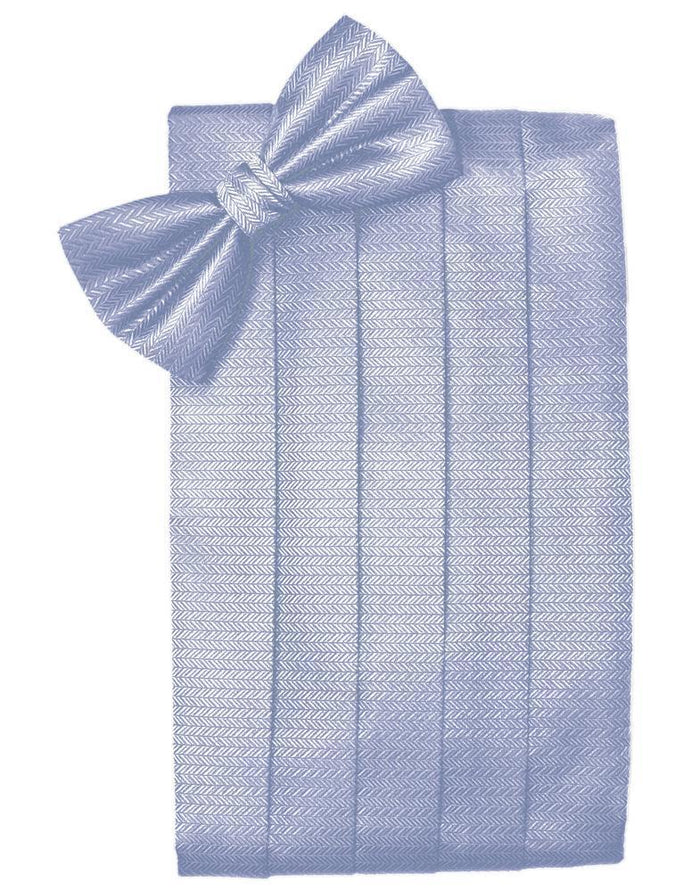 Periwinkle Herringbone Kids Cummerbund by Cardi