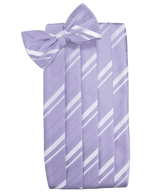 Periwinkle Kids Striped Satin Cummerbund Cardi