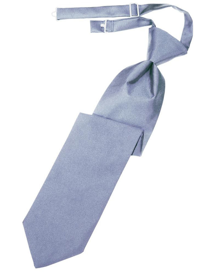 Periwinkle Luxury Satin Kids Necktie by Cardi