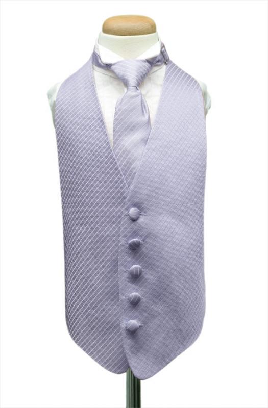 Periwinkle Palermo Kids Tuxedo Vest by Cardi