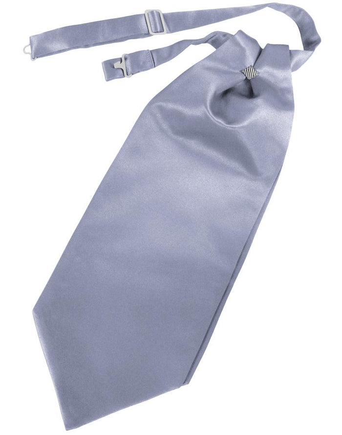 Periwinkle Solid Satin Kids Cravat Cardi
