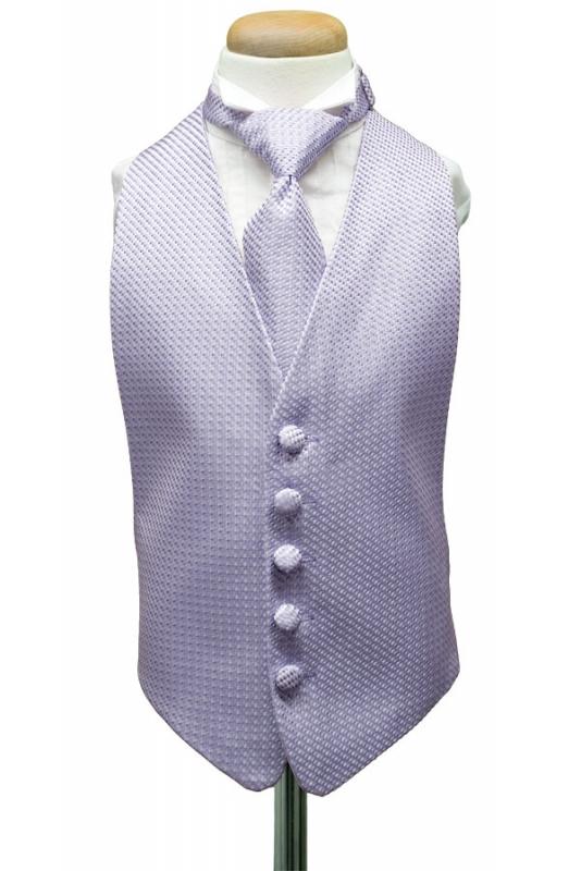Periwinkle Venetian Kids Tuxedo Vest Cardi