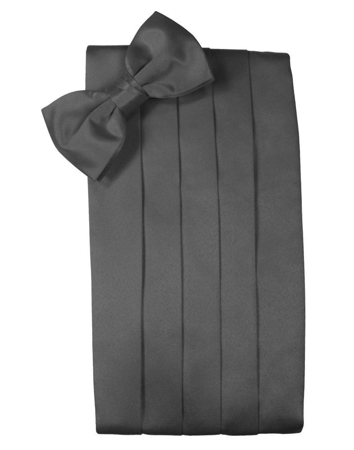 Pewter Luxury Satin Cummerbund by Cardi