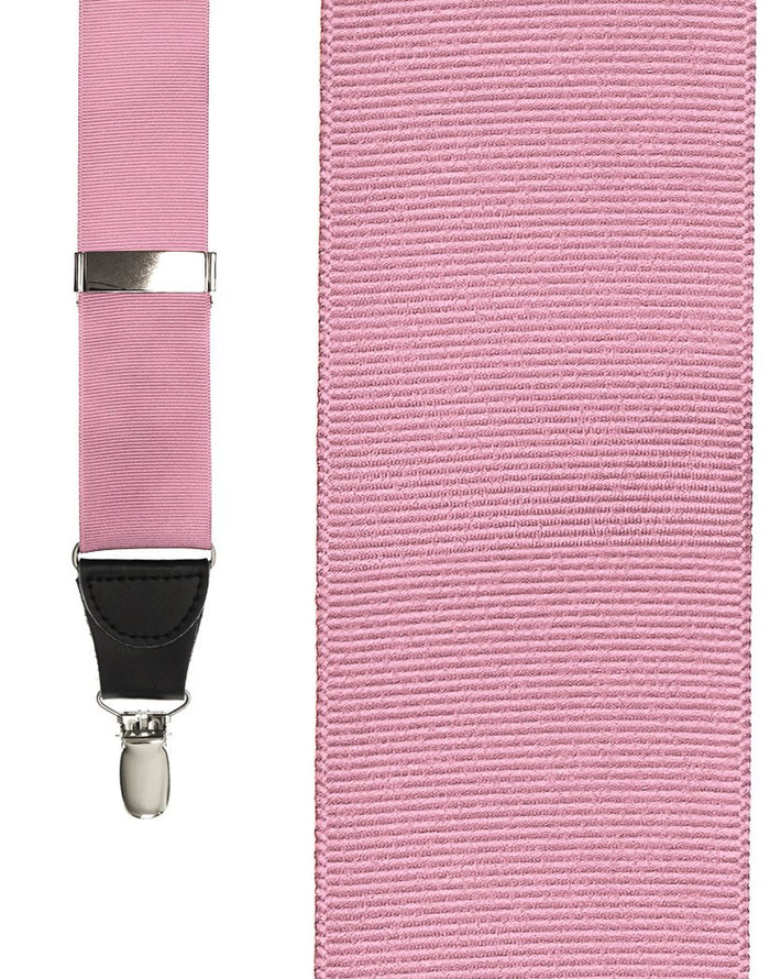 Pink Grosgraine Ribbon Suspenders Cardi