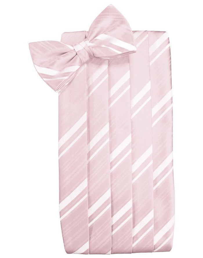 Pink Kids Striped Satin Cummerbund by Cardi