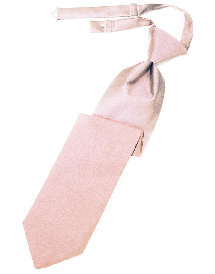 Pink Luxury Satin Kids Necktie Cardi