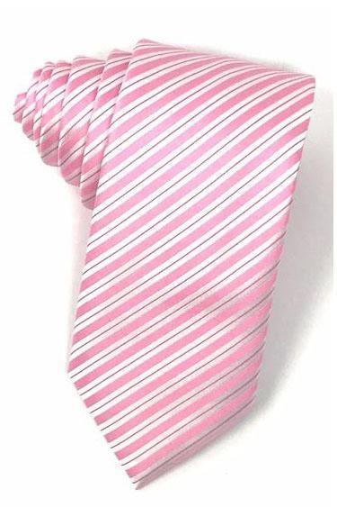 Pink Newton Stripe Necktie Cardi