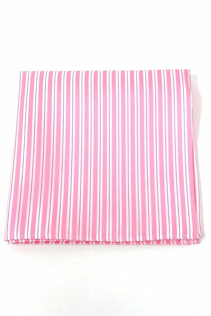 Pink Newton Stripe Pocket Square Cardi