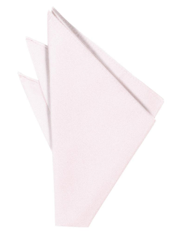 Pink Solid Twill Pocket Square by Cardi