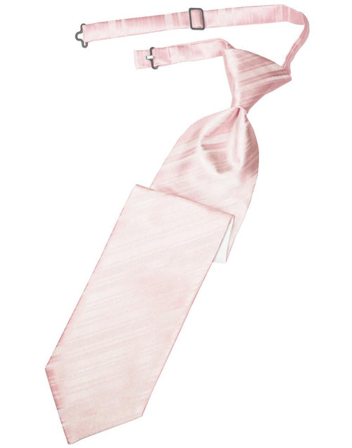 Pink Striped Satin Kids Necktie Cardi