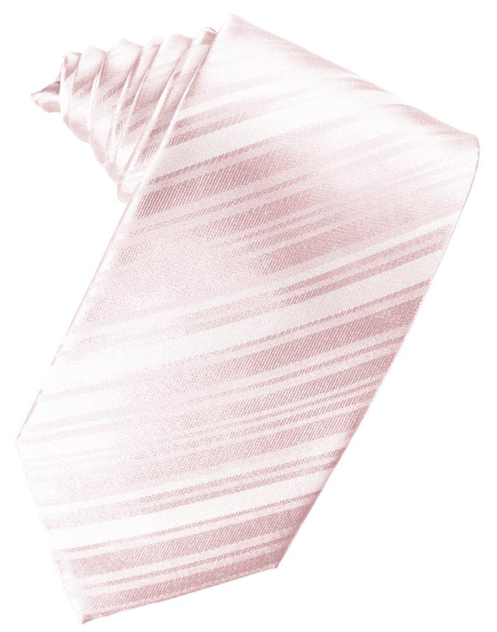 Pink Striped Silk Necktie Cardi