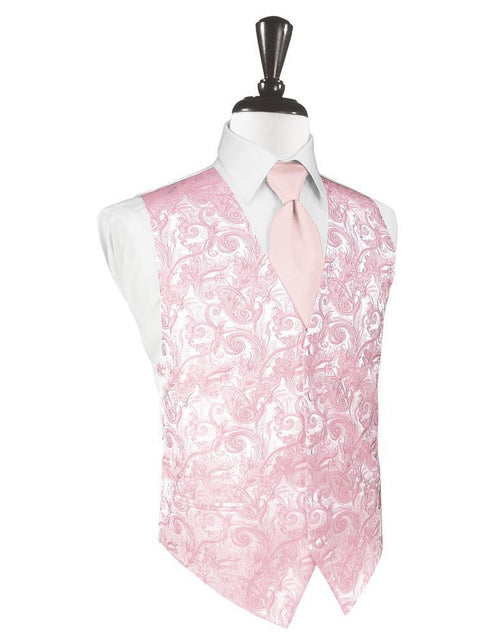 Pink Tapestry Tuxedo Vest by Cardi