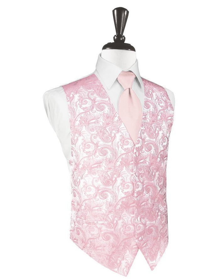 Pink Tapestry Tuxedo Vest by Cardi