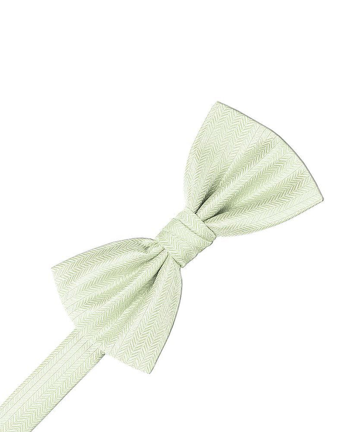 Pistachio Herringbone Bow Tie by Cardi