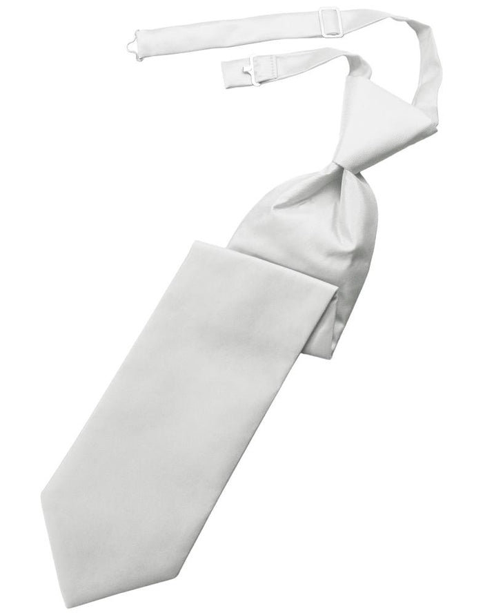 Platinum Solid Twill Kids Necktie Cardi
