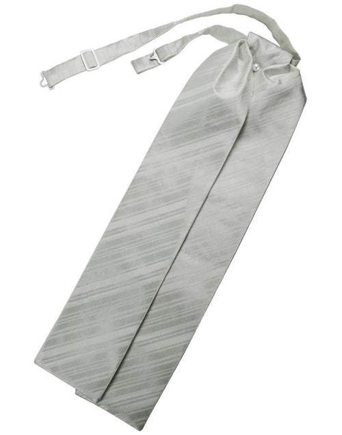 Platinum Striped Satin Ascot Cardi
