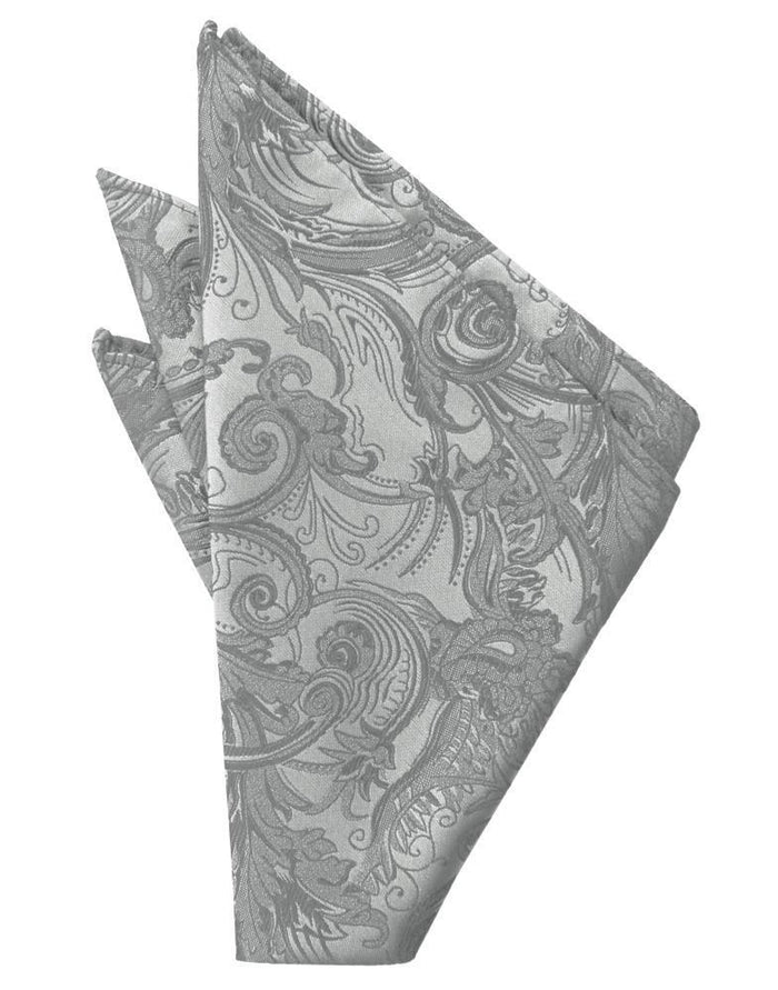 Platinum Tapestry Pocket Square Cardi