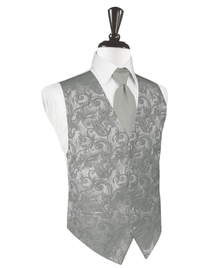 Platinum Tapestry Tuxedo Vest by Cardi