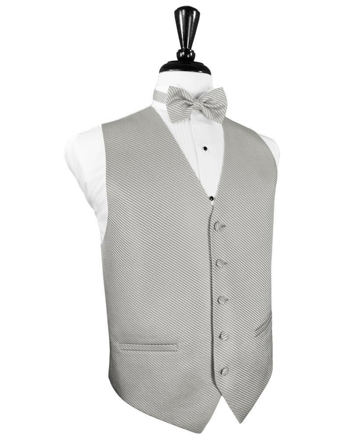 Platinum Venetian Tuxedo Vest Cardi