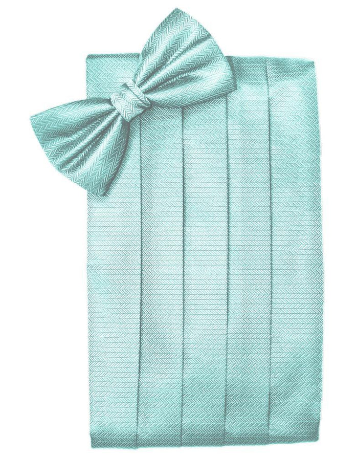 Pool Herringbone Cummerbund Cardi