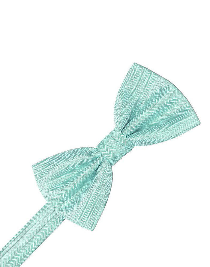 Pool Herringbone Kids Bow Tie by Cardi