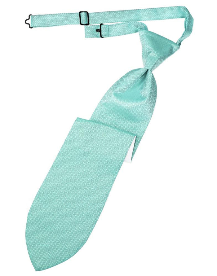Pool Herringbone Kids Necktie Cardi