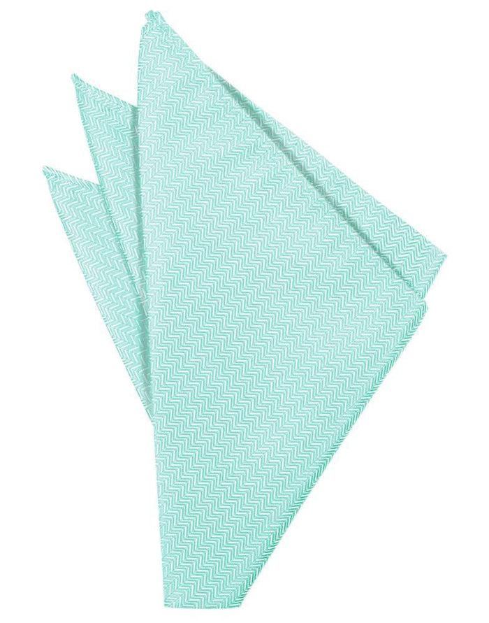 Pool Herringbone Pocket Square by Cardi