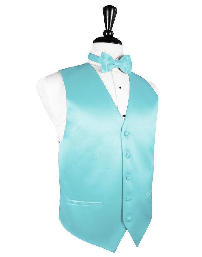 Pool Luxury Satin Tuxedo Vest by Cardi