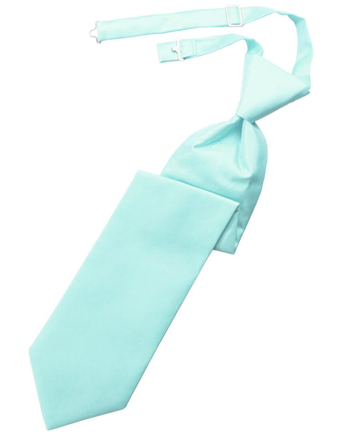 Pool Solid Twill Kids Necktie by Cardi