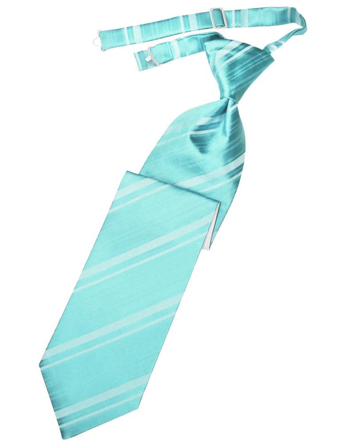 Pool Striped Satin Kids Necktie by Cardi
